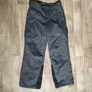 Columbia Snow Pants Kids Youth Medium (10/12) Grey Ski